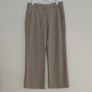 Theory Tan Straight Leg Wool Blend Trousers Dress Pants - Size 4